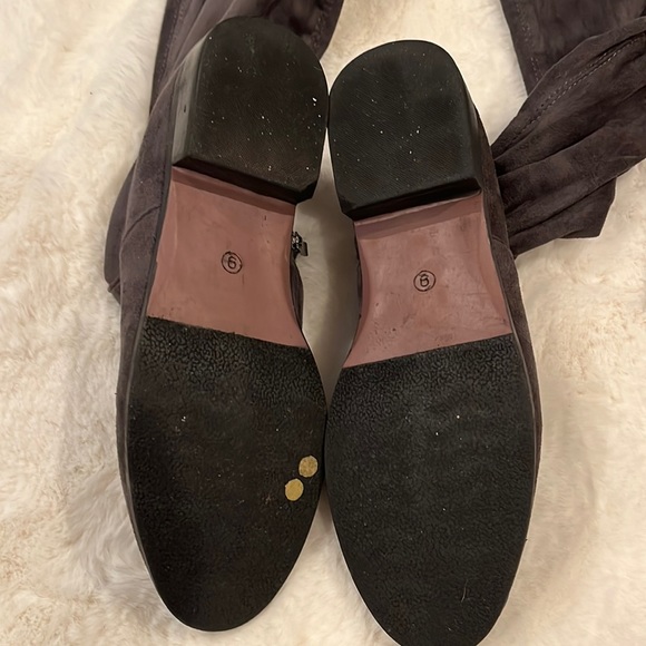 Catherine Maladrino Gray Over-The-Knee Boots, worn once indoors - Picture 4 of 6